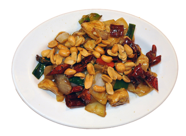 Spicy nuts and chicken