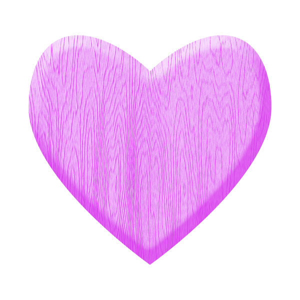 Purple Wooden Heart