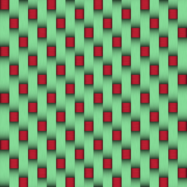 Red and green weave