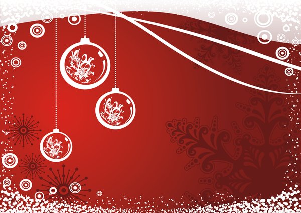 Christmas background red