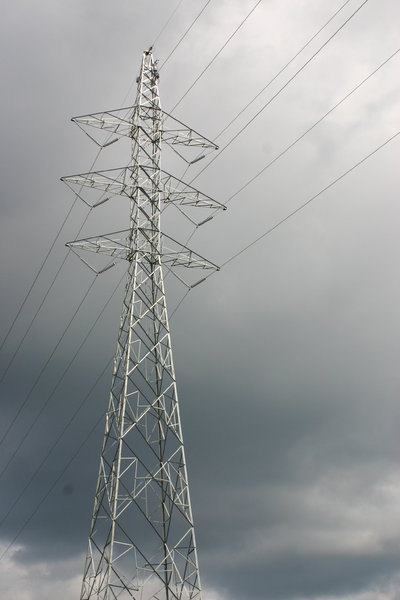 Hydro Tower in Stormy Sky
