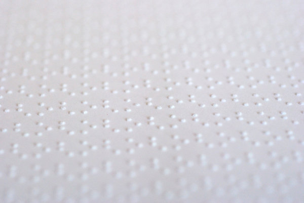 Braille scripture texture
