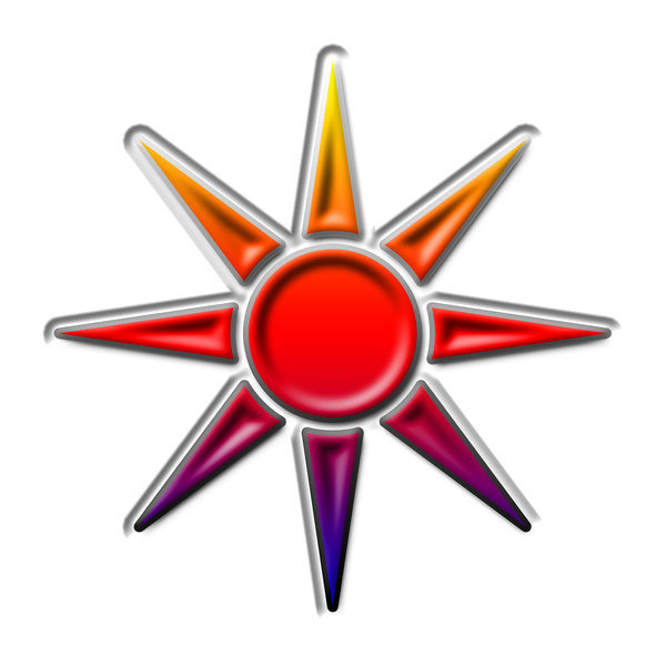 Sun pictogram 4