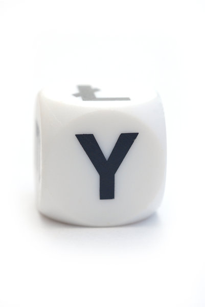 Character Y on the dice