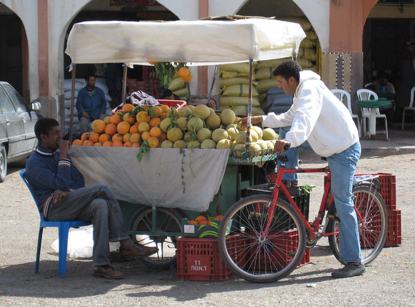 Local fruit cart