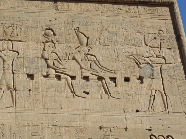 Carvings at Philae Temple