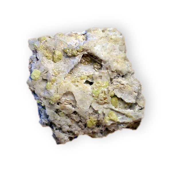 Sulphur with Calcite