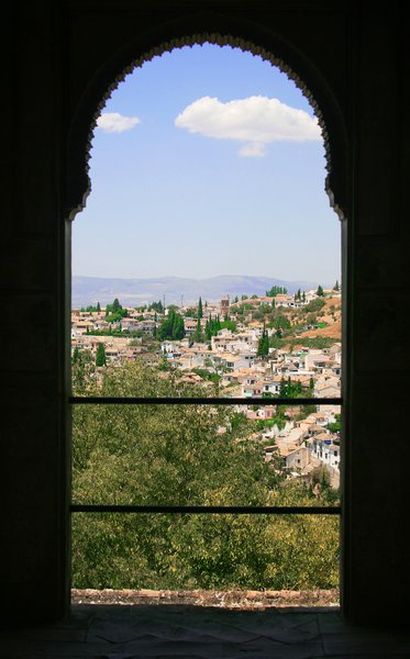 View from window of Alhambra, 