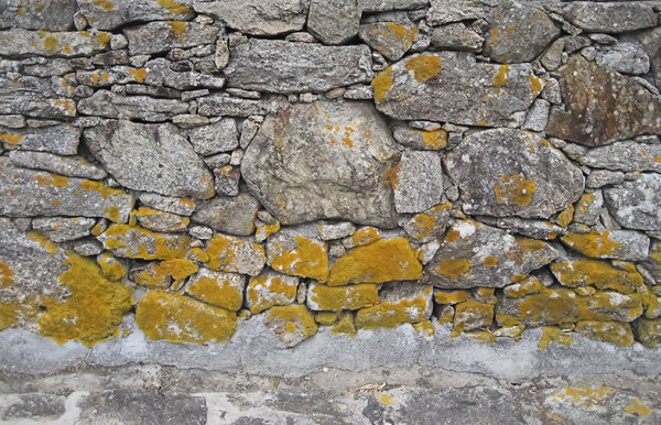 beach stone wall