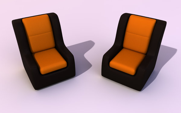 A pair of Couches