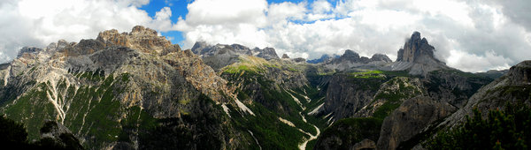 Panorama in Dolomites