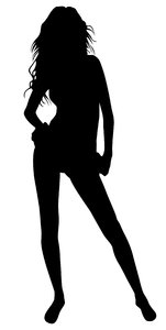 Female Silhouette Drawings