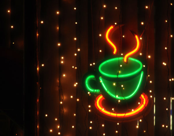 neon coffee