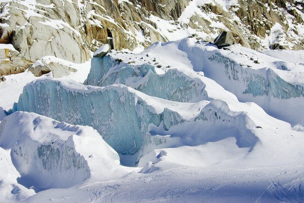 Glaciers in Vallée Blan
