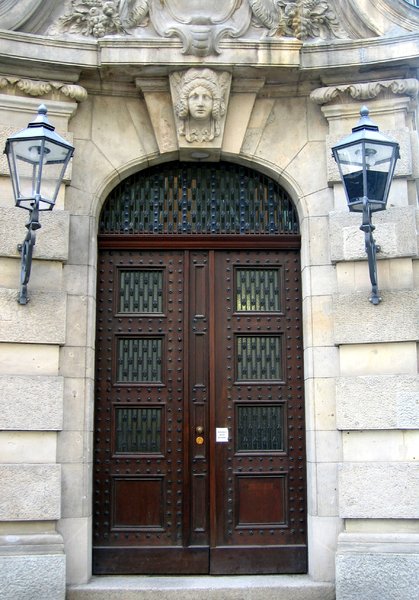 wooden portal