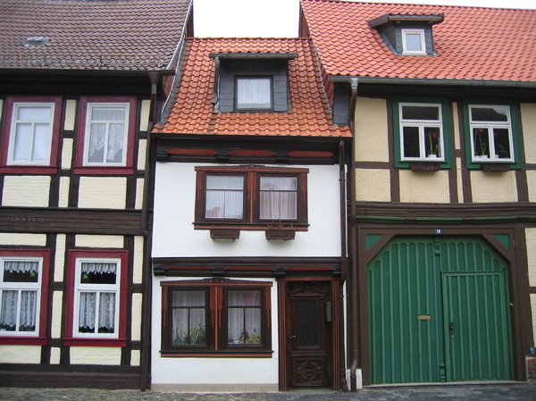 old half-timbered house in wer