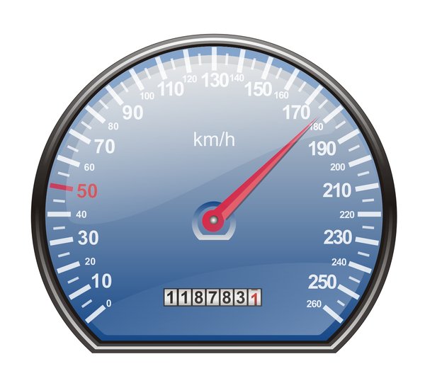 Speedometer in km/h