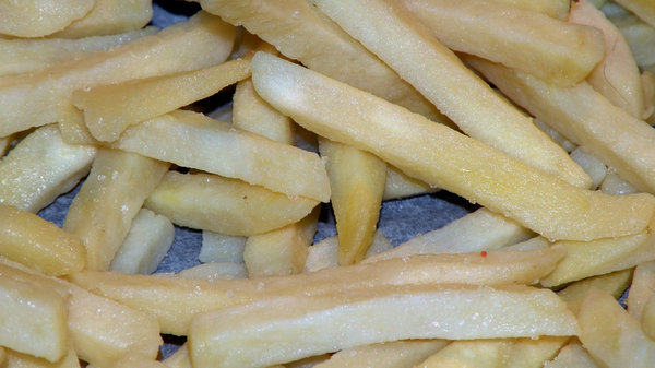 Fries before frying