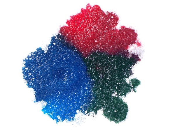 RGB - dyed sugar