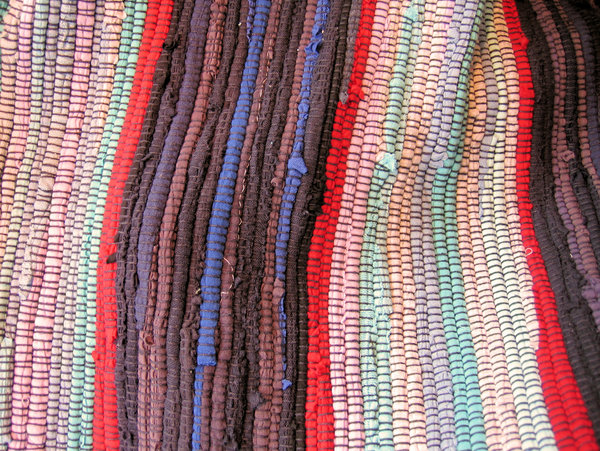 colourful knitwear carpet