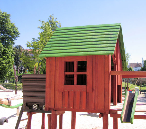 wooden house - playground