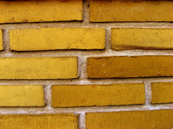 Yellow brick wall 1
