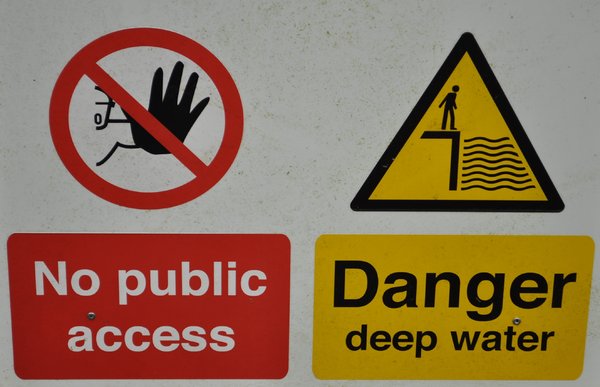 Danger deep water