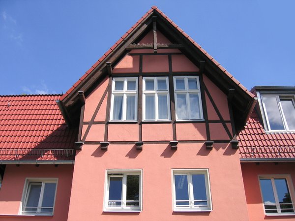 rural half-timbered facade
