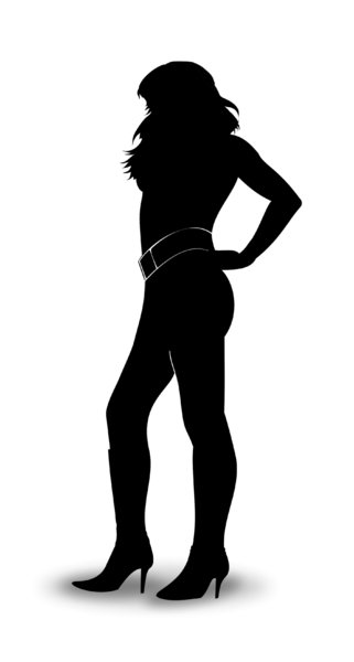 Woman's silhouette