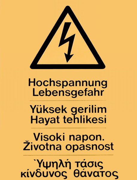 danger - high voltage sign