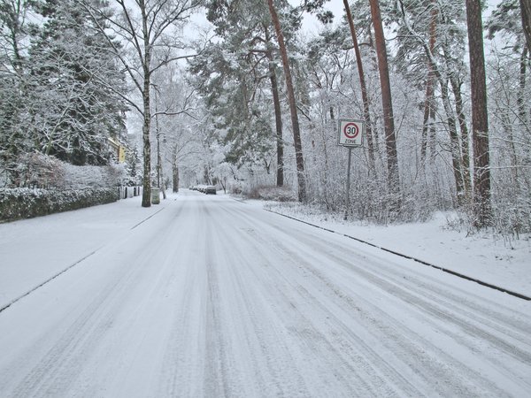 winter street scenery