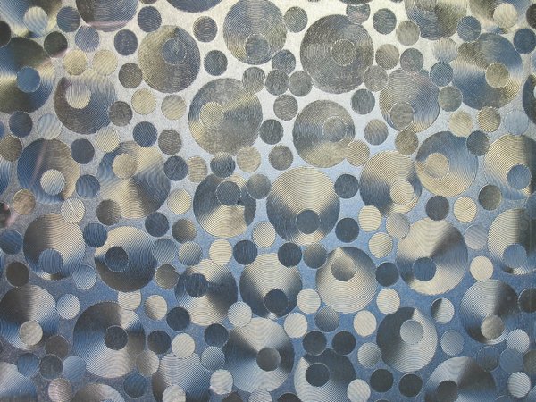 abstract metallic circles