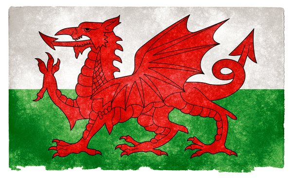 Wales Grunge Flag