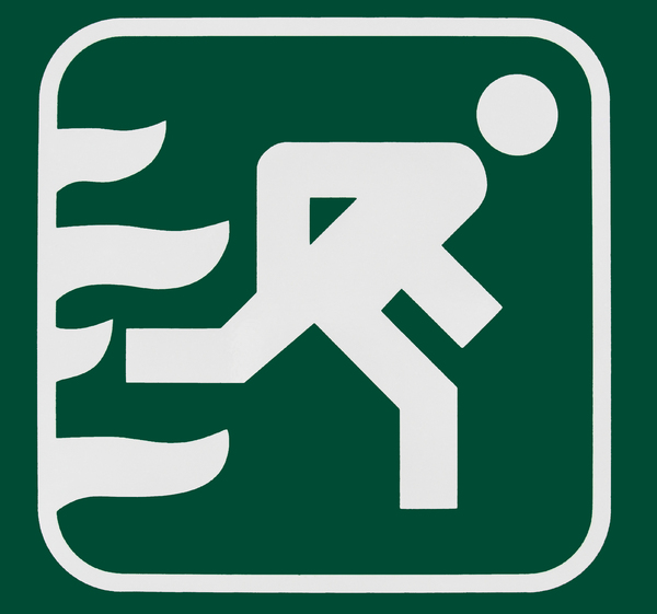 fire exit logo