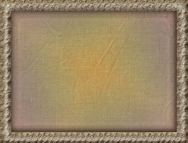 frame on faded fabric
