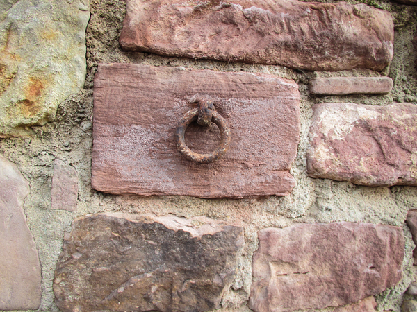 iron ring on rock wall