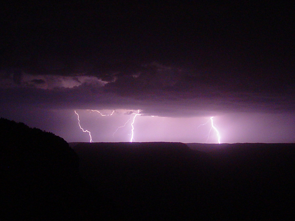 lightning over grand canyon 3