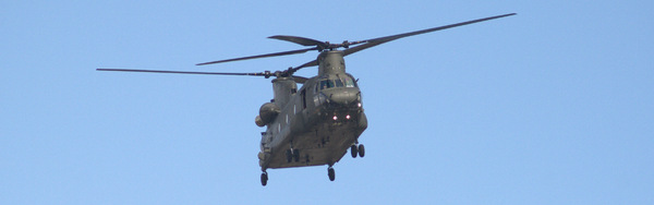 Chinook helicopter overhead fl