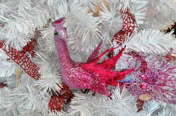 Christmas bird decoration
