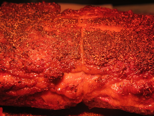 Roast beef close up