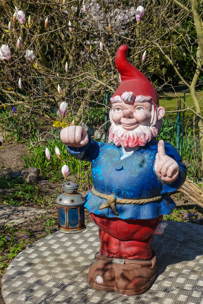 large garden gnome