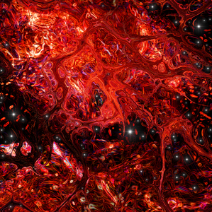 red universe: red universe-computer graphic