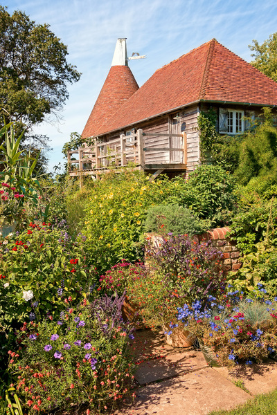 Oast house garden