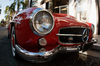 vintage red europäischen Auto