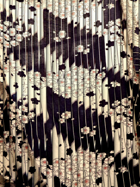 Japanese flower fabric rolls
