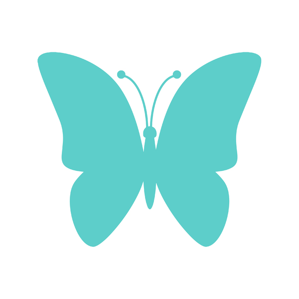 Aqua Butterfly Icon