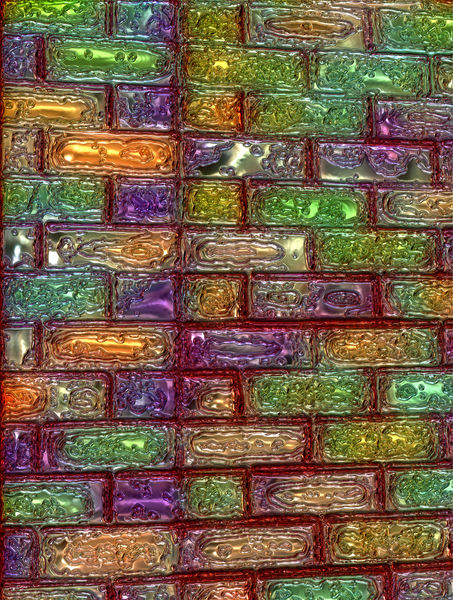 enamelled brick panel