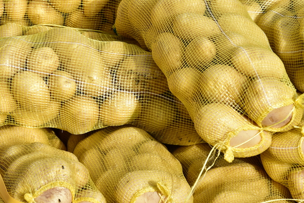 potatoes in yellow bags