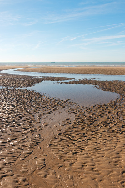 Beach at low tide