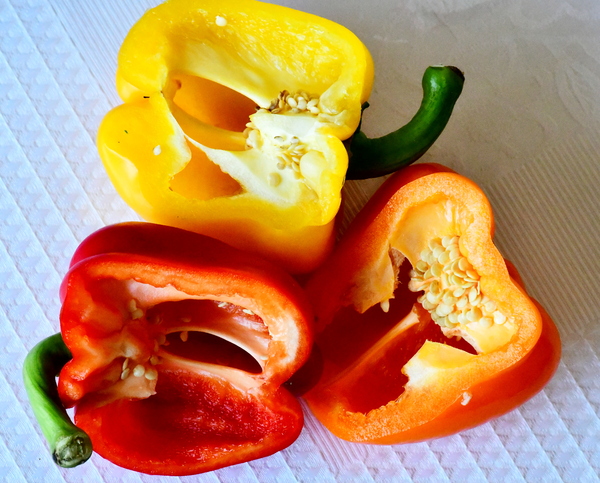 fresh sweet peppers
